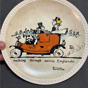 Vintage 1982 Norman Rockwell Walking Through Merrie Englande Collectors Plate